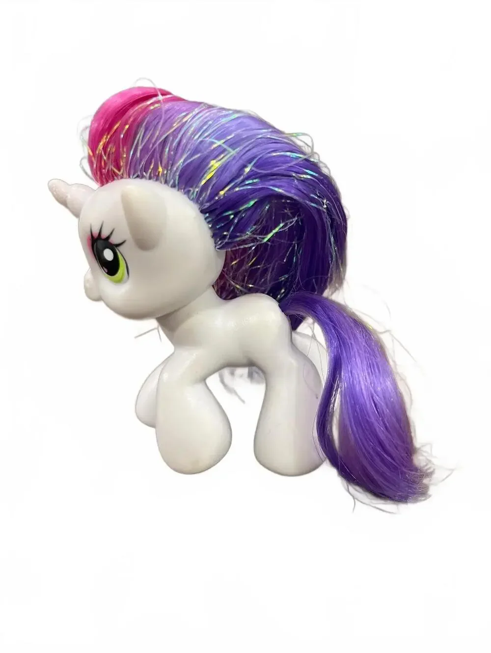 My Little Pony Sweetie Belle 2008 Generaion 3.5 Hasbro Unicorn with Glitter Hair